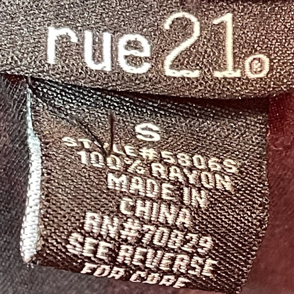 RUE21 BLACK RUFFLE SUNDRESS SIZE S - Picture 9 of 10